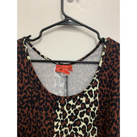 Deadly Dames Leopard Hotrod Honey Dress Size 4X - Picture 2 of 4